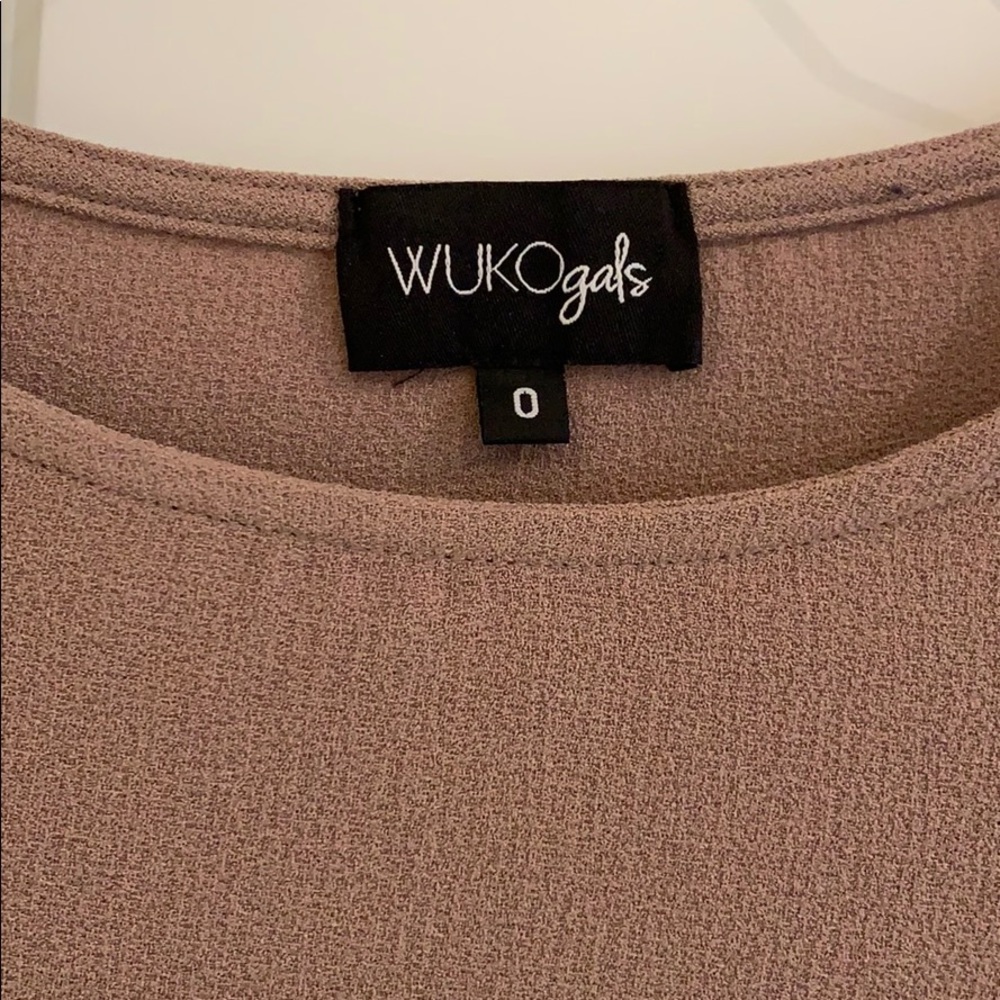 WUKOgals modest mocha dress size 0 - Picture 3 of 6